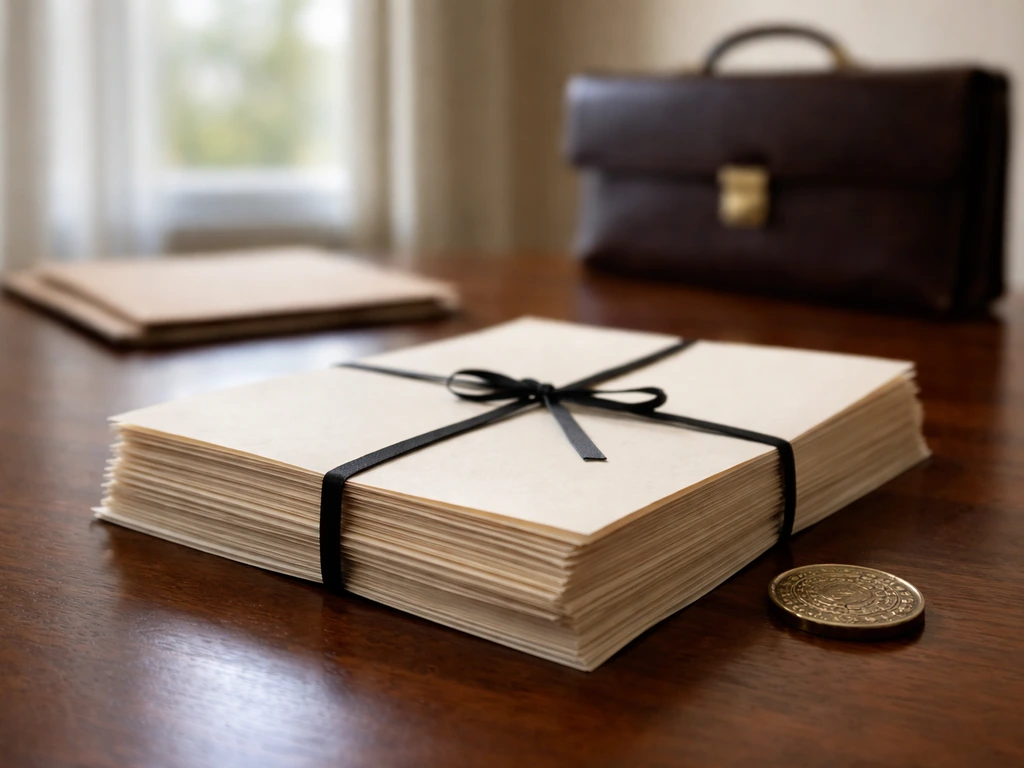 Legal documents and a seal-like token on a wooden desk, symbolizing LLC ownership and equity stakes.